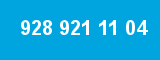 928 921 11 04 928 921 11 04